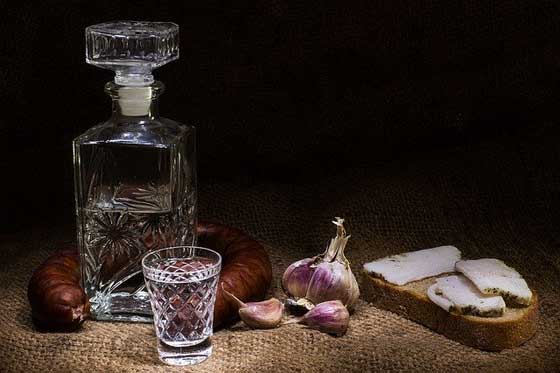 Vodka in Ukraine.