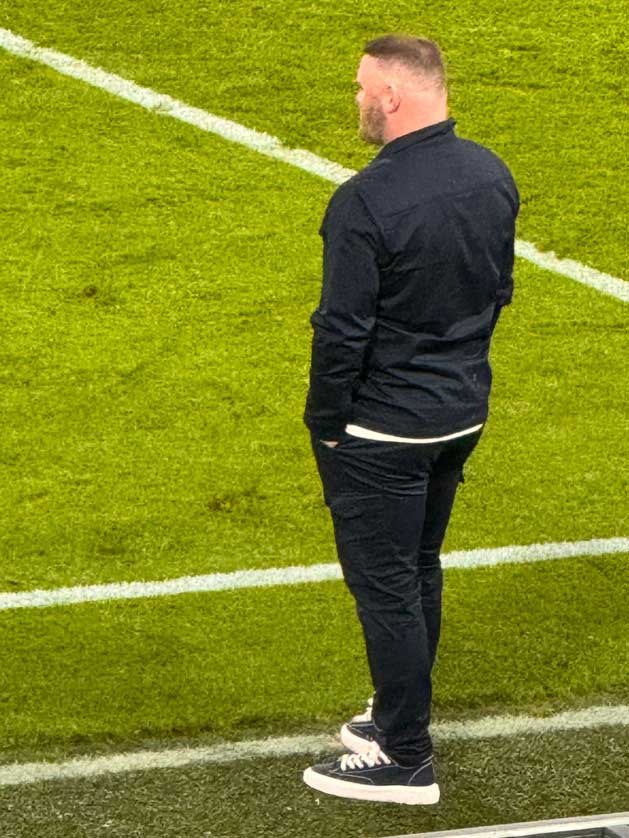 Wayne Rooney as manager at Plymouth.