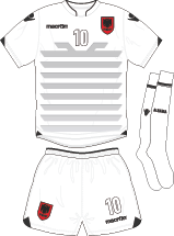 Albania team jersey kit 1 (c) Soccerphile.