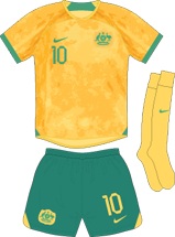 Australia team jersey kit 1 (c) Soccerphile.