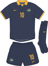 Australia team jersey kit 2 (c) Soccerphile.