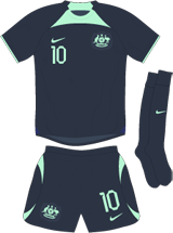 Australia team jersey kit 2 (c) Soccerphile.