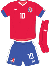 Costa Rica team jersey kit 1 (c) Soccerphile.