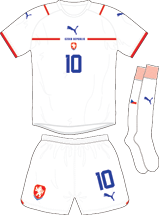 Czech Republic team jersey kit 3 (c) Soccerphile.