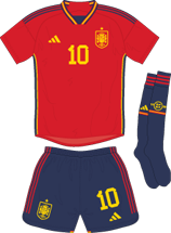 Spain team jersey kit 1 (c) Soccerphile.
