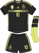 Spain team jersey kit 2 (c) Soccerphile.