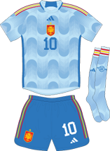 Spain team jersey kit 2 (c) Soccerphile.