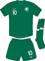 Saudi Arabia team jersey kit 2 (c) Soccerphile.