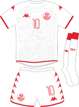Tunisia team jersey kit 1 (c) Soccerphile.