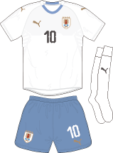 Uruguay team jersey kit 2 (c) Soccerphile.