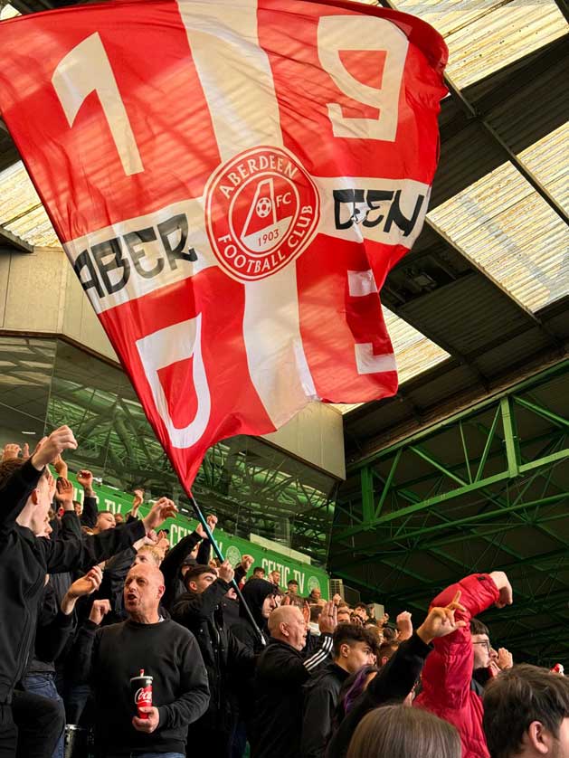 Scottish Football Aberdeen fans.