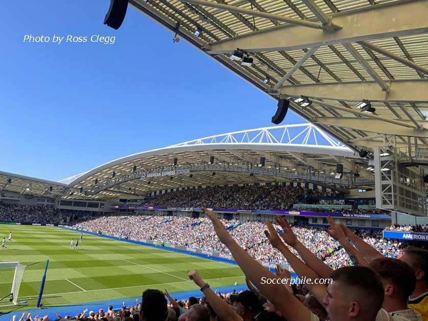 American Express Stadium, Brighton, UK.