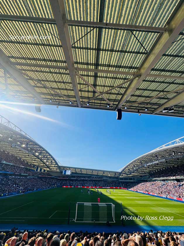 American Express Stadium, Brighton, UK.