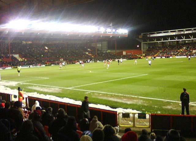 View from the home section of the Wedlock Stand in 2010.
