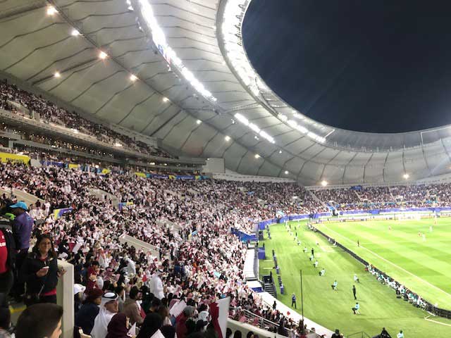 Qatar v China at Khalifa International Stadium.