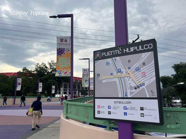 Approach to the stadium.