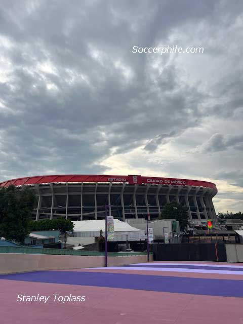 The stadium a few days before the first game of the 2026 World Cup.