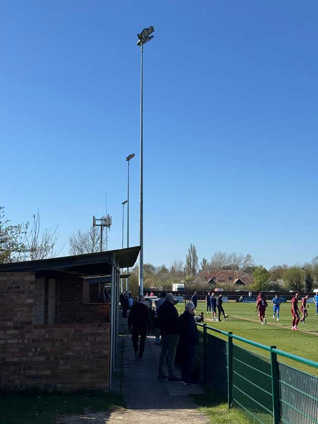 Floodlights.
