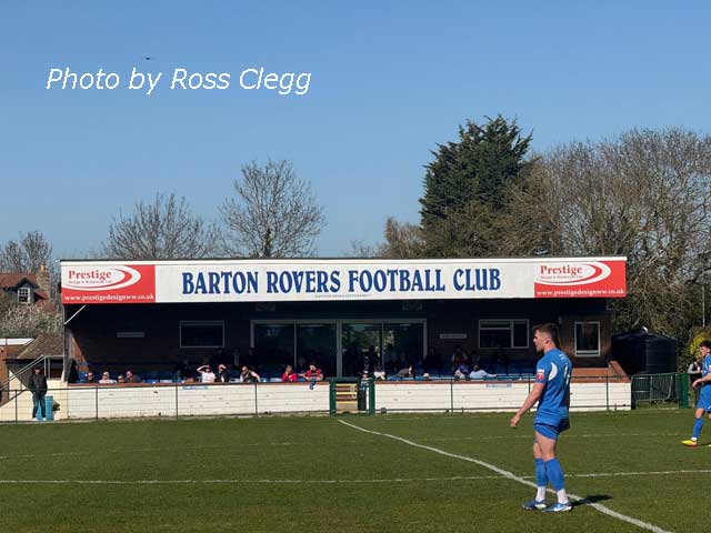 Covered stand.