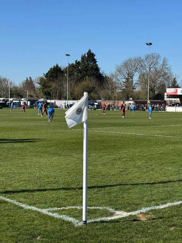 Corner flag.