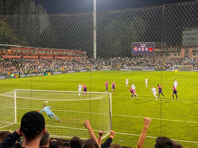 Action from Bosnia and Herzegovina v Germany.
