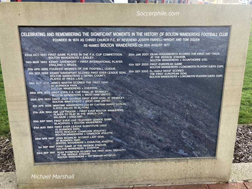 History of Bolton Wanderers.