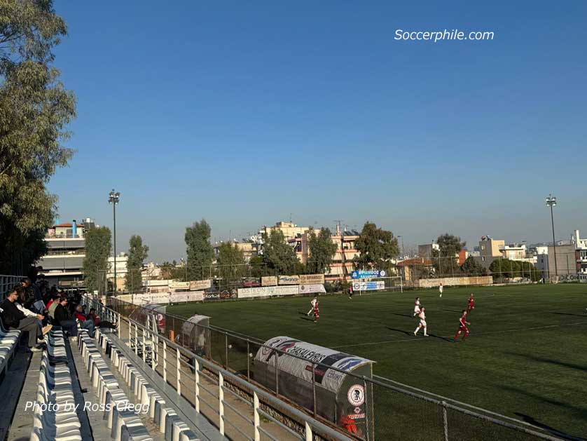 Amateur football in western Athens.