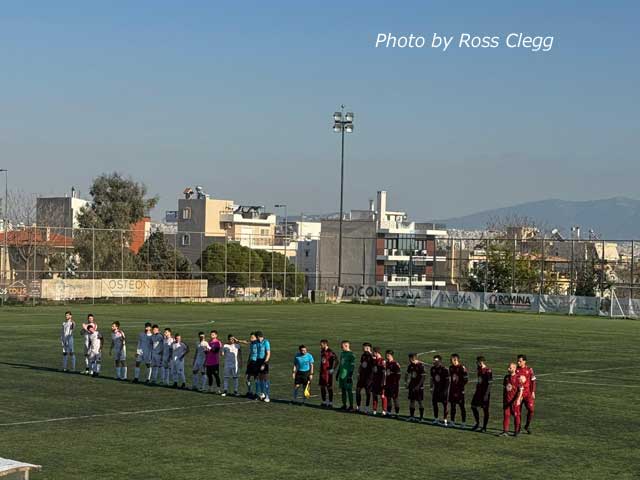 Amateur football in western Athens.