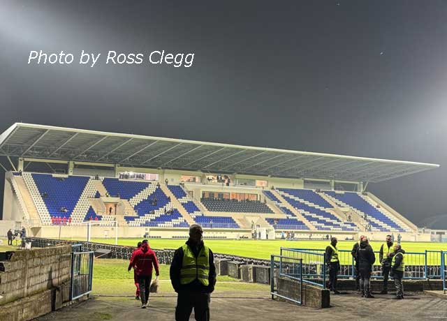 The new West Stand in 2025.