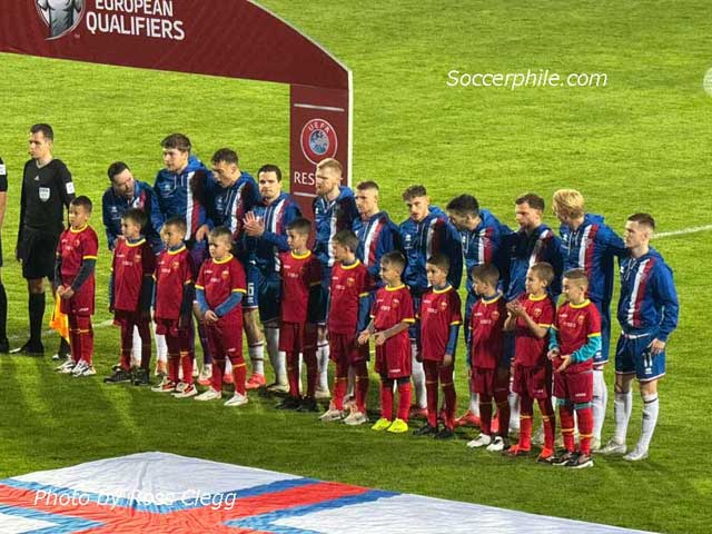 The Faroe Islands national team.