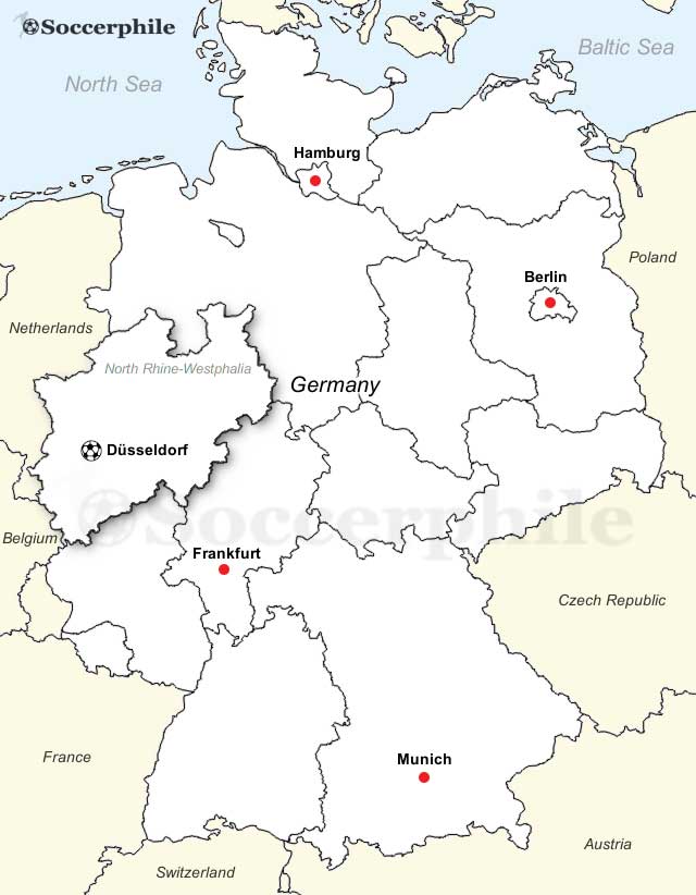 Dusseldorf Football Stadium Map.