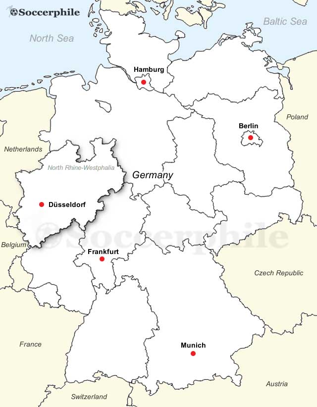 Dusseldorf Map.