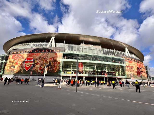 Emirates Stadium, London.