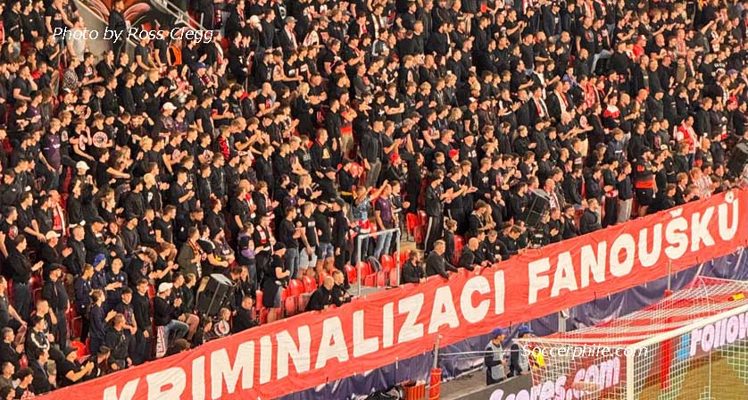 Slavia supporters.