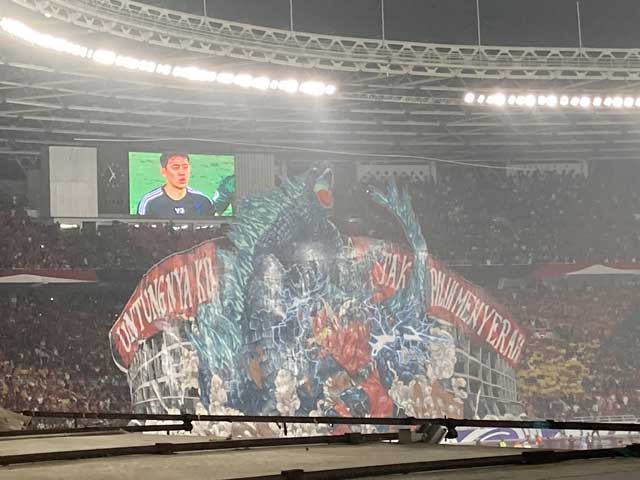 The stadium has a fantastic atmosphere.