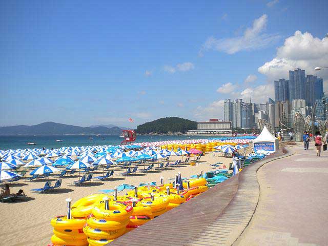 Haeundae Beach.
