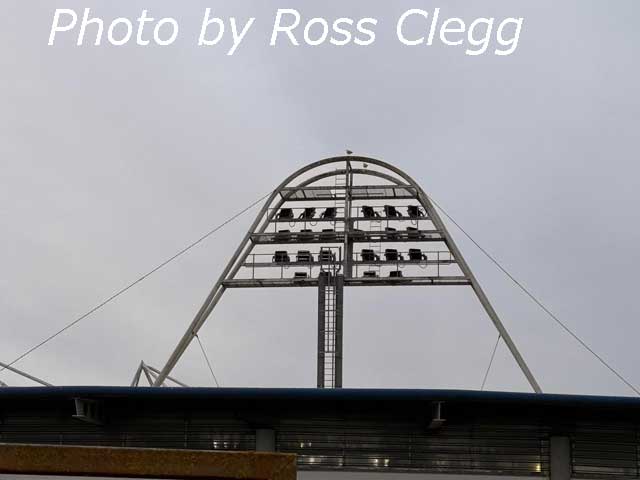 The distinctive floodlights.