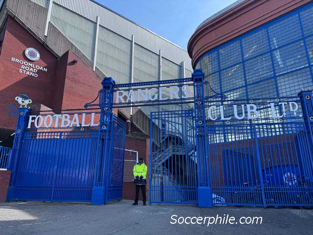 The stadium is the home of Glasgow Rangers.