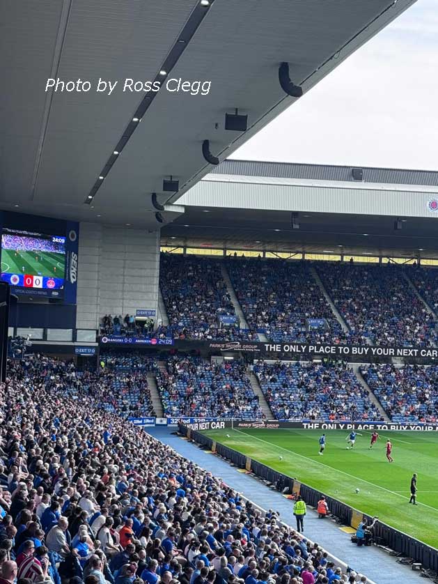 The stadium is the home of Glasgow Rangers.