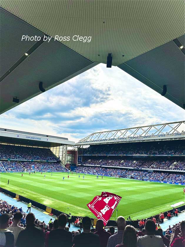 The stadium is the home of Glasgow Rangers.