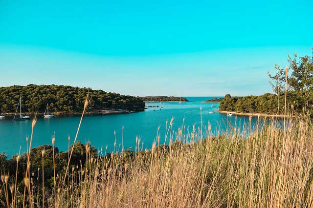 Istrian coastline.
