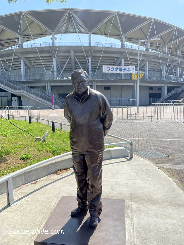 Ivica Osim statue at Fukuda Denshi Stadium, Chiba.