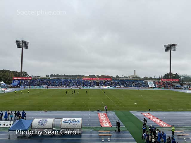 The stadium has a capacity of over 10,000 for J.League games.