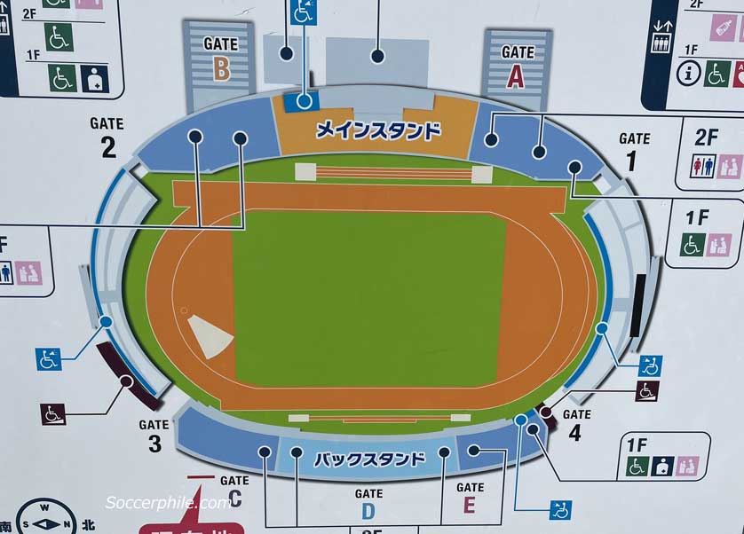 Layout of the stadium.