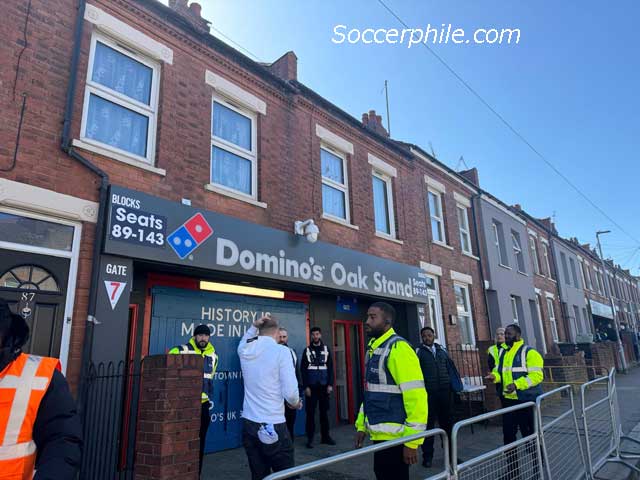 Entrance to the Oak Stand at Kenilworth Road.