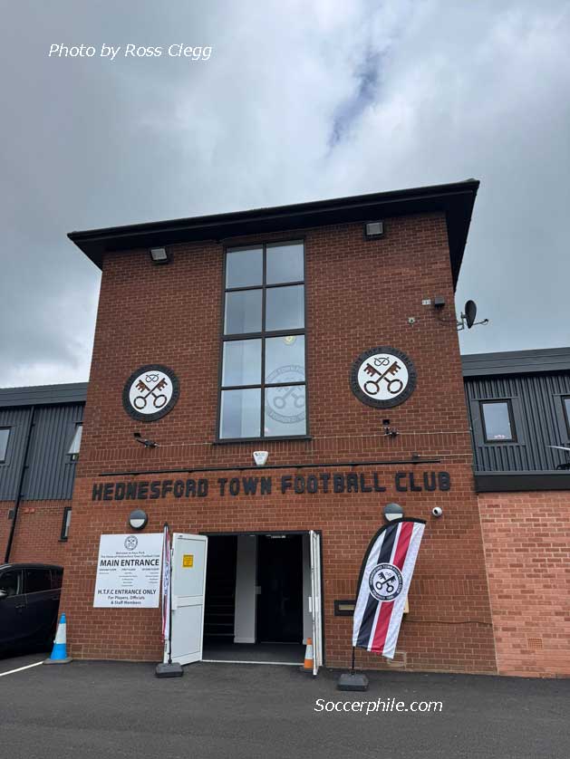 The stadium is the home of Hednesford Town.