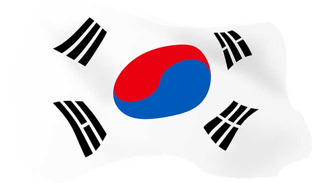 South Korea flag.