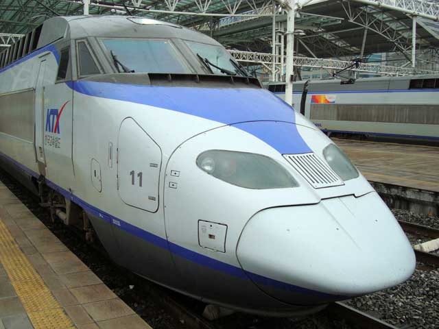 KTX train, Seoul, South Korea.