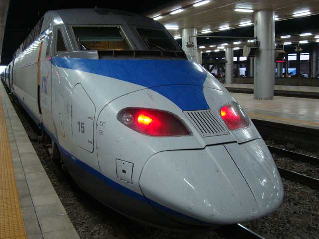 Korean KTX train.