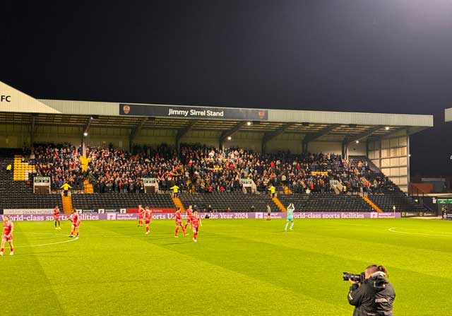 The Jimmy Sirrel Stand named after a previous manager.